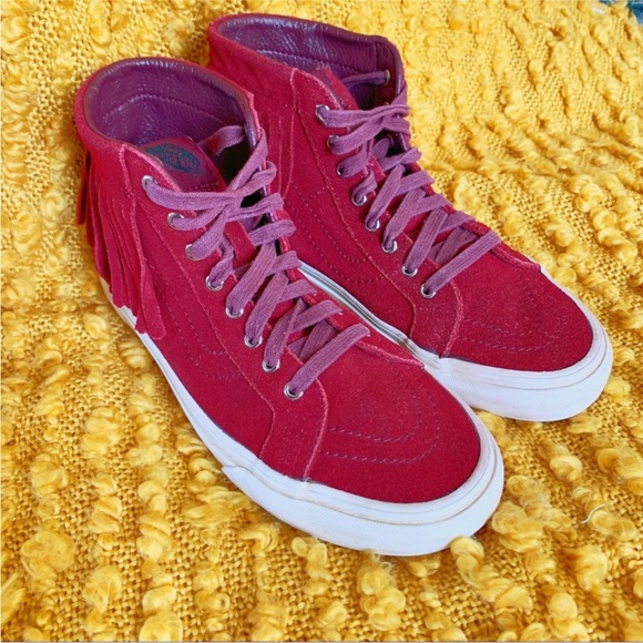 Vans SK8-Hi Maroon Moccasin Sneakers 7.5 - Picture 3 of 7